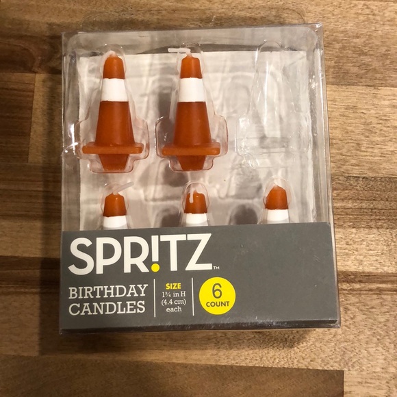 construction Other Construction Cone Birthday Candles Poshmark